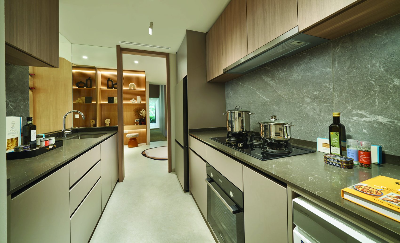 Kitchen in the showflat.