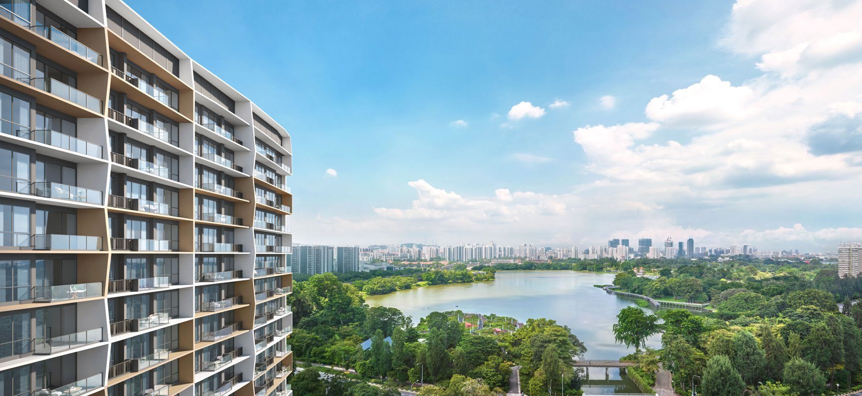 Steps to Jurong Lake Gardens. Artist's impression.