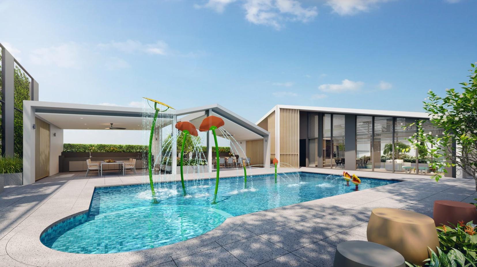 Kids Splash Pool, third storey. Artist's impression.